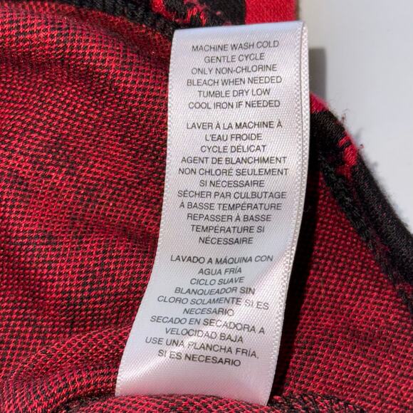 Michael Michael Kors Dress Women’s XL Red Black Animal Print Long Sleeve - Picture 8 of 15